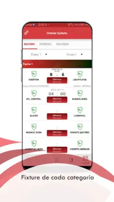 Liga Oriente Quiteño android App screenshot 1